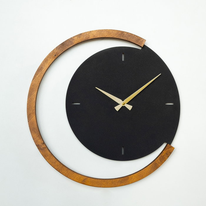 Wallity Moon Time Reloj de Pared de Madera y Metal APS117 Wallity Moon Time Reloj de Pared de Madera y Metal APS117